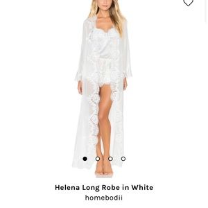 COPY - Homebodii Helena Long Robe in White